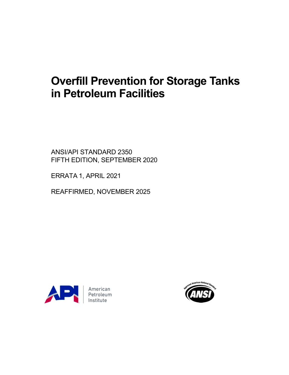 ANSI API St 2350-2020 (2025).pdf_第1页