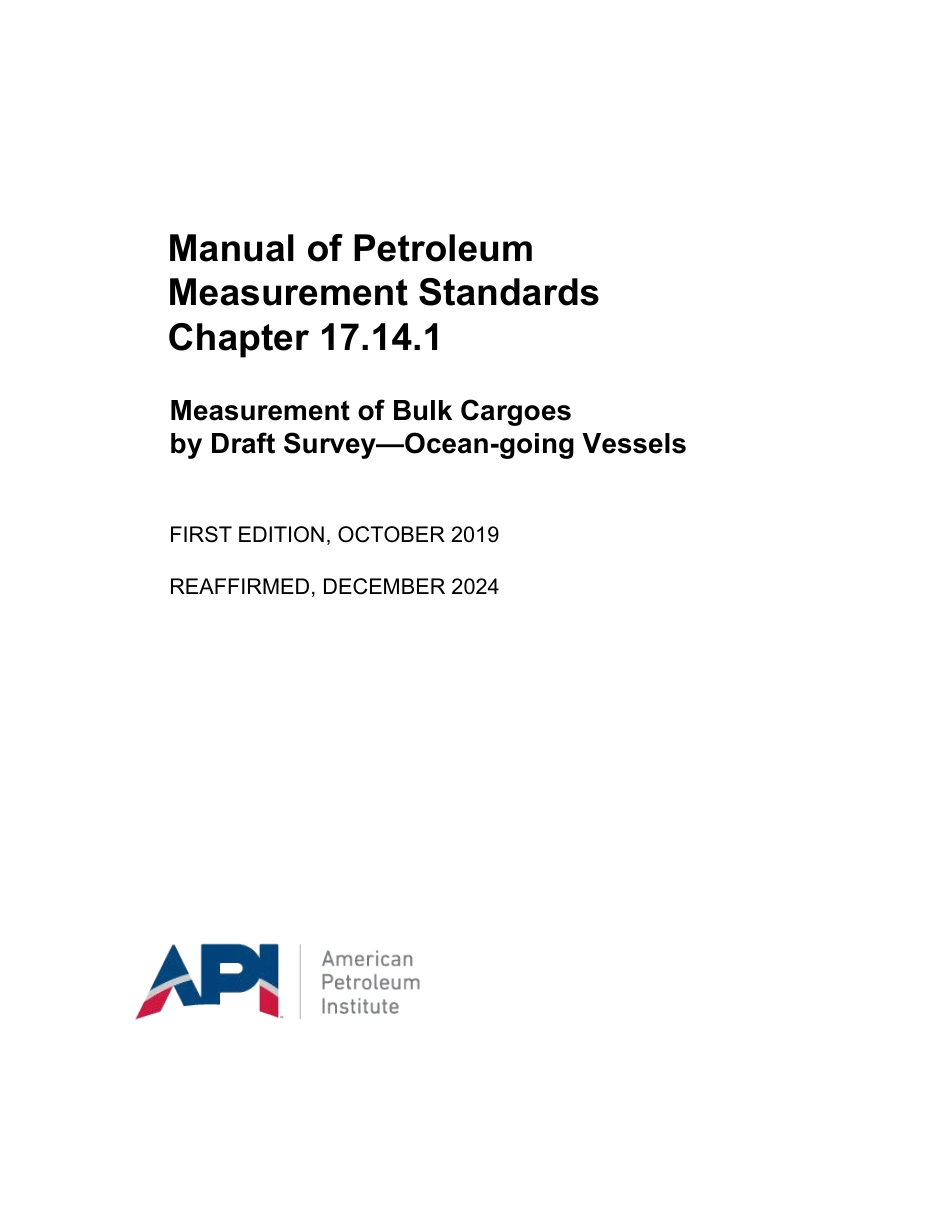 API MPMS 17.14.1 2019 (2024).pdf_第1页