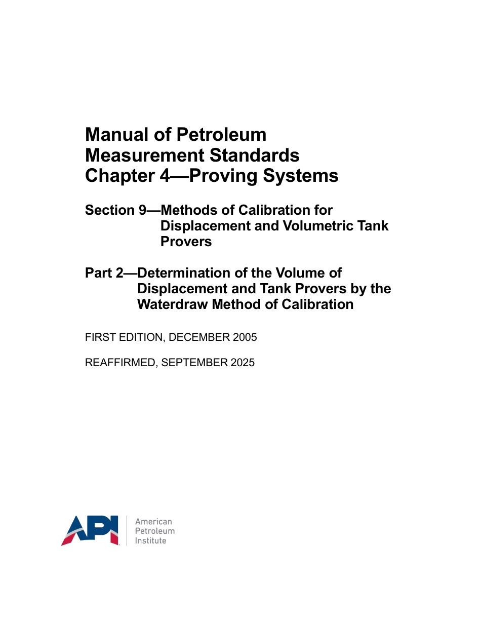 API MPMS 4.9.2 2005 (2025).pdf_第1页