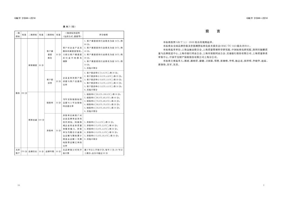 GB∕T 31044-2014 品牌价值评价 银行与保险业.pdf_第3页