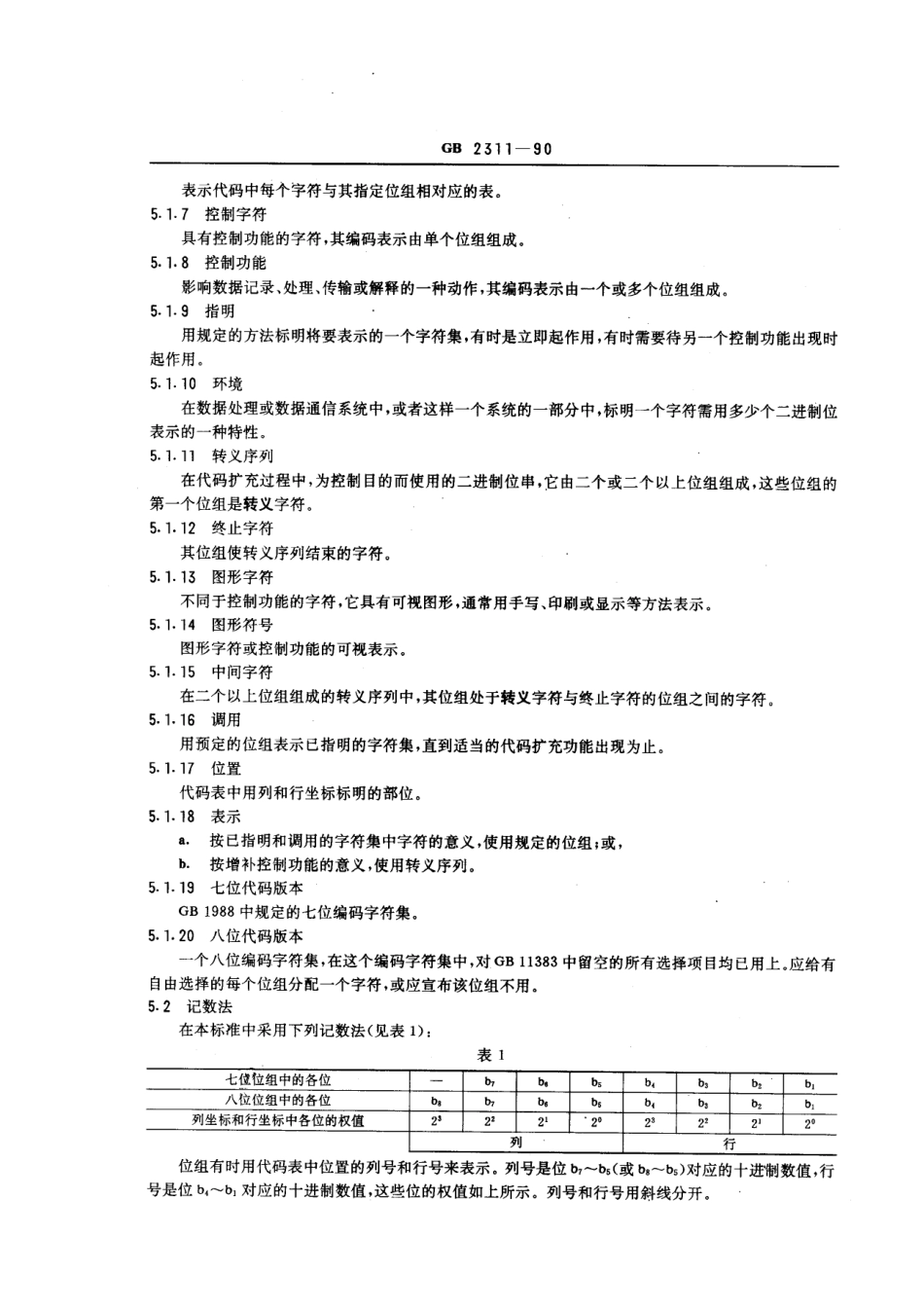 GBT 2311-1990 信息处理 七位和八位编码字符集 代码扩充技术.pdf_第3页