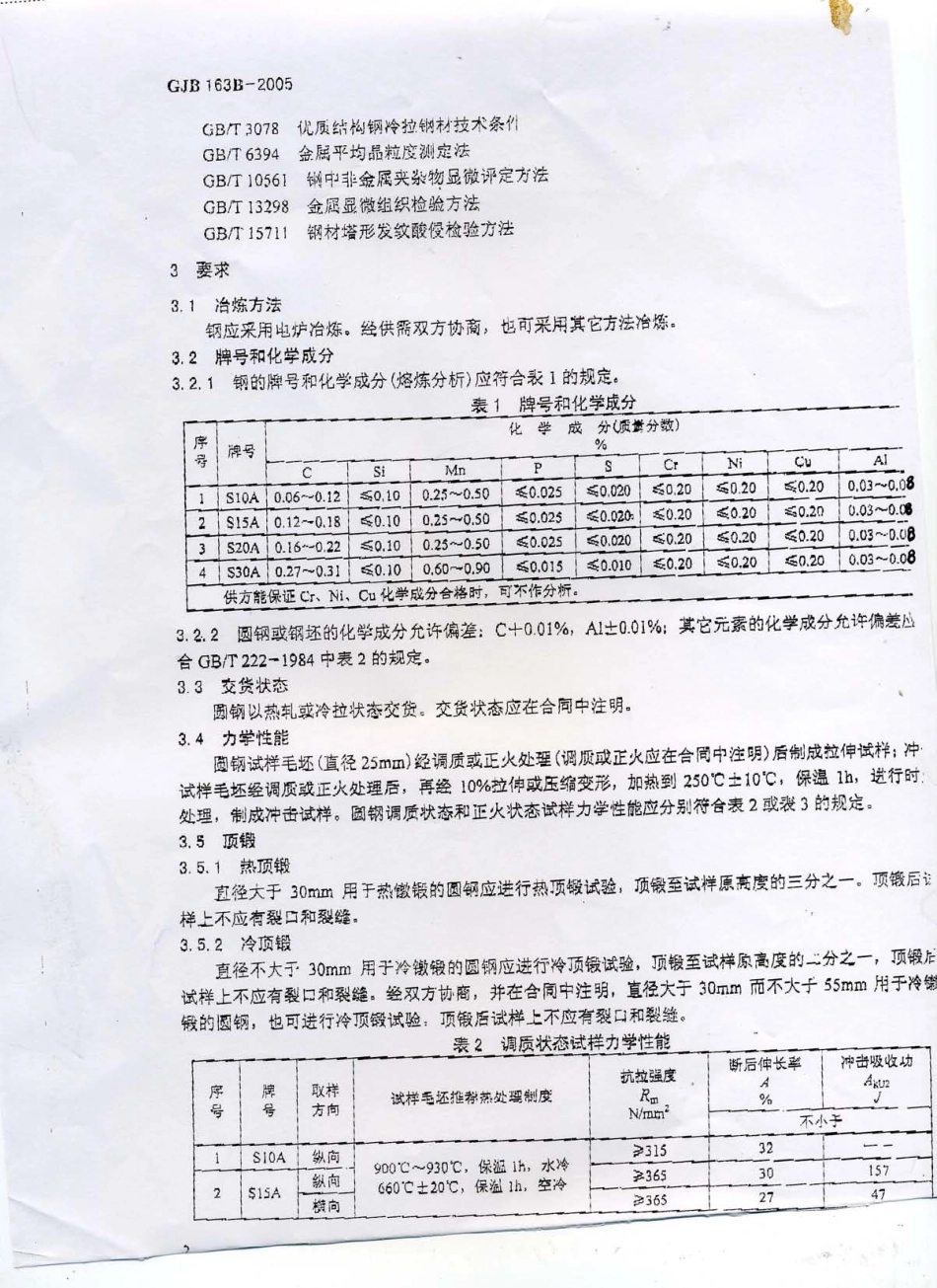 GJB 163B-2005 深冲用优质碳素钢规范.pdf_第3页
