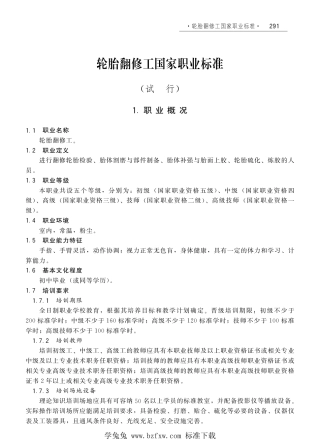 国家职业技术技能标准 X4-01-05-04 轮胎翻修工（试行）劳社厅发[2008]1号.pdf