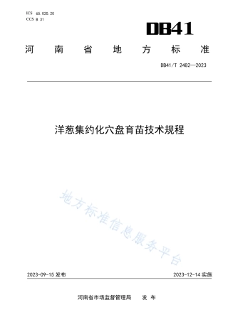 DB41_T 2482-2023洋葱集约化穴盘育苗技术规程.pdf