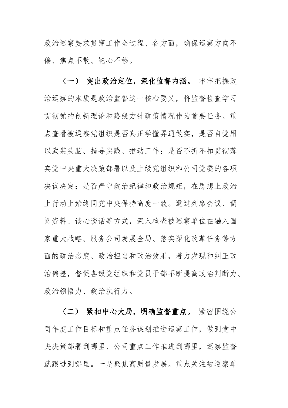 公司2025年度巡察工作情况总结范文.docx_第2页
