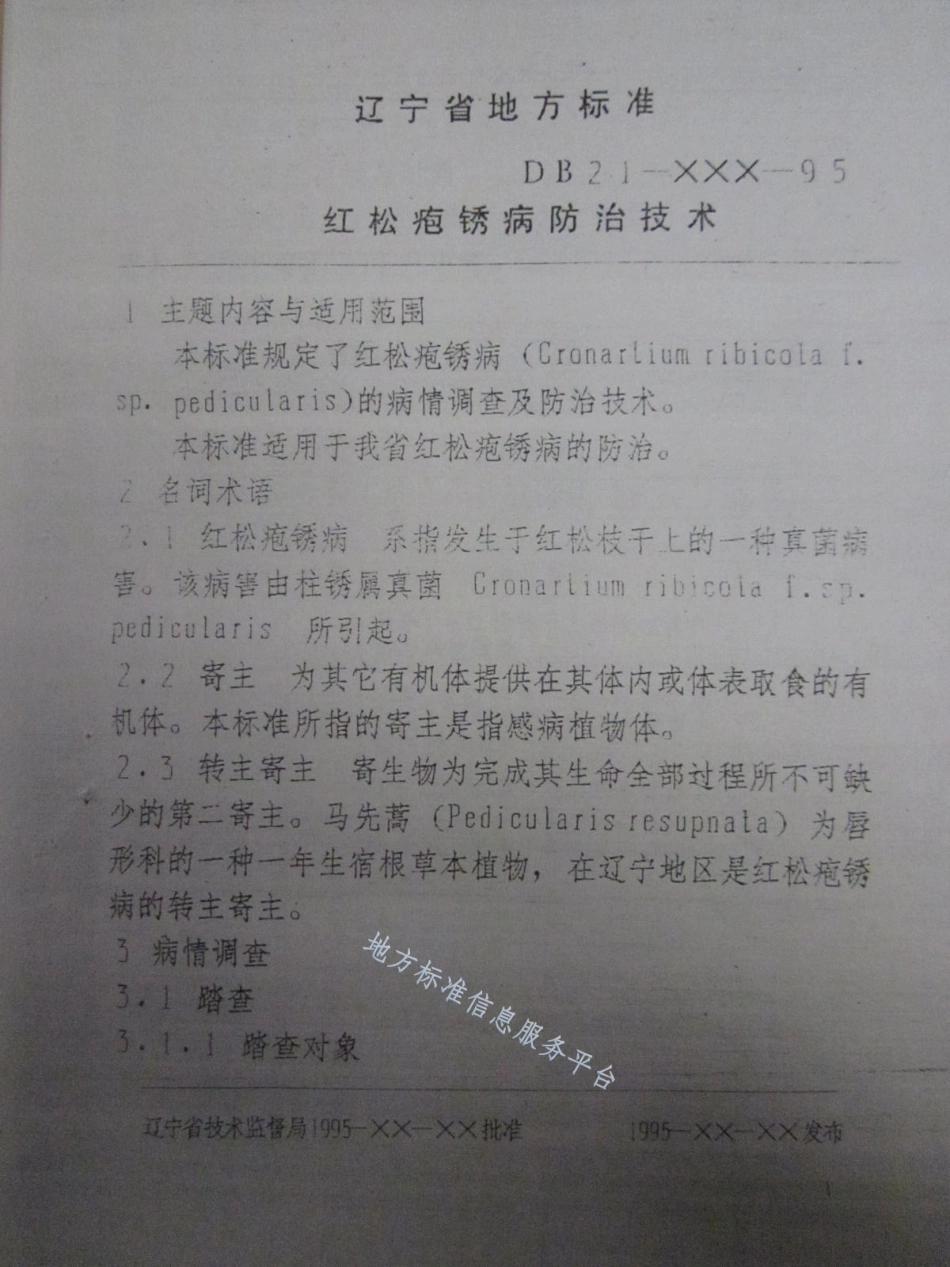DB21_T 890-1995红松疱锈病防治技术.pdf_第3页