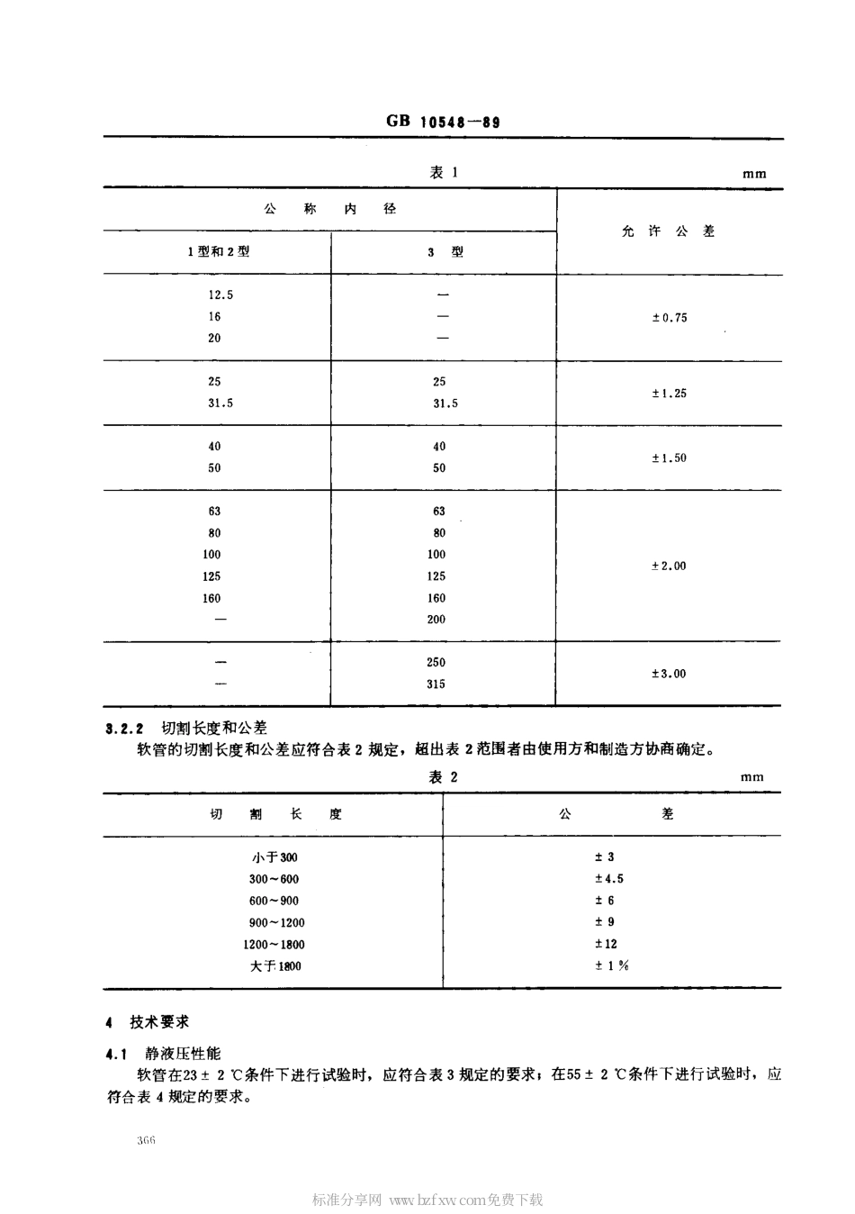 GBT 10548-1989 聚合物增强热塑性材料排吸软管.pdf_第2页