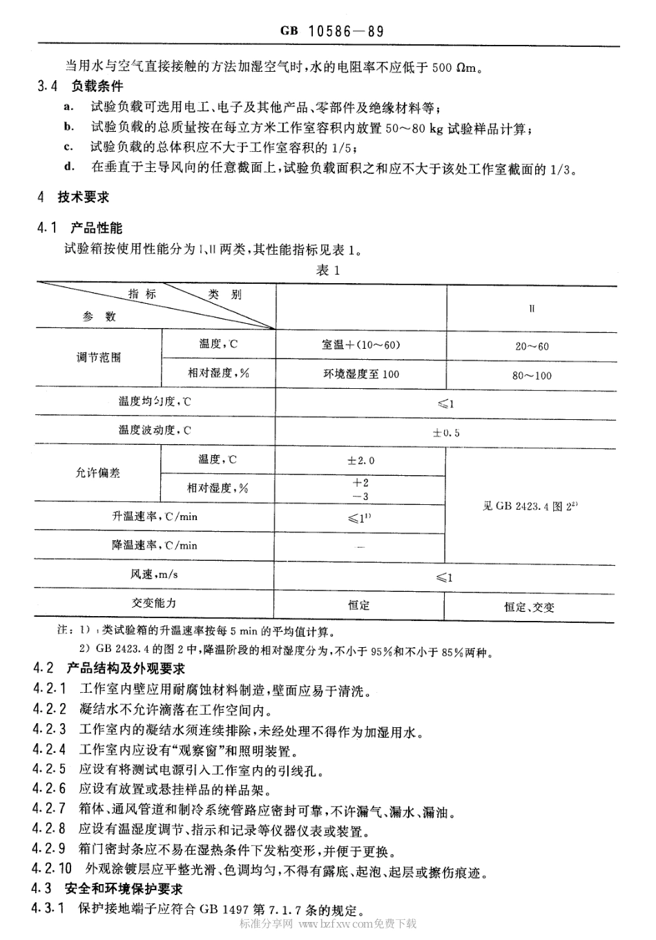 GBT 10586-1989 湿热试验箱技术条件.pdf_第2页