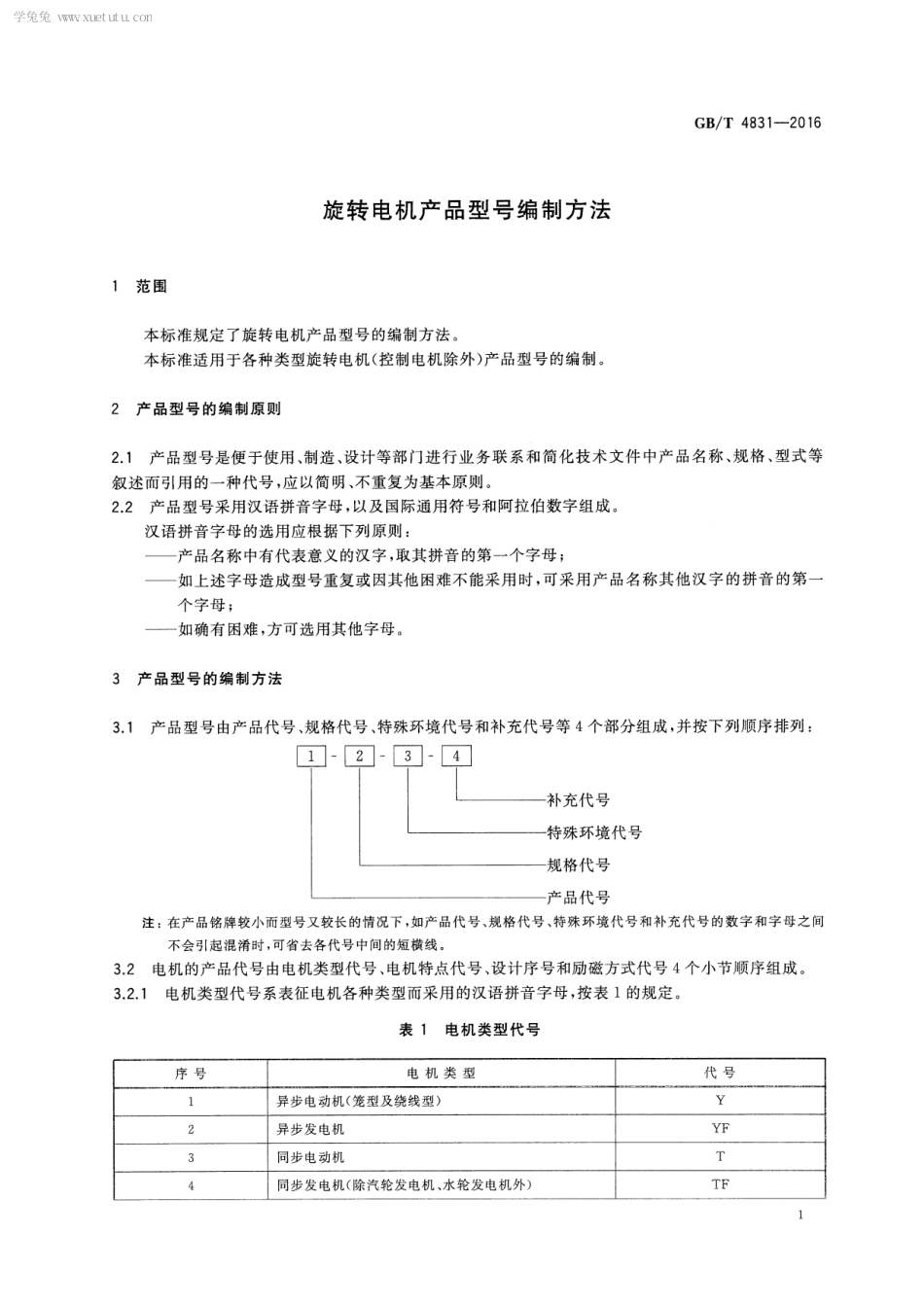 GBT 4831-2016 旋转电机产品型号编制方法.pdf_第3页