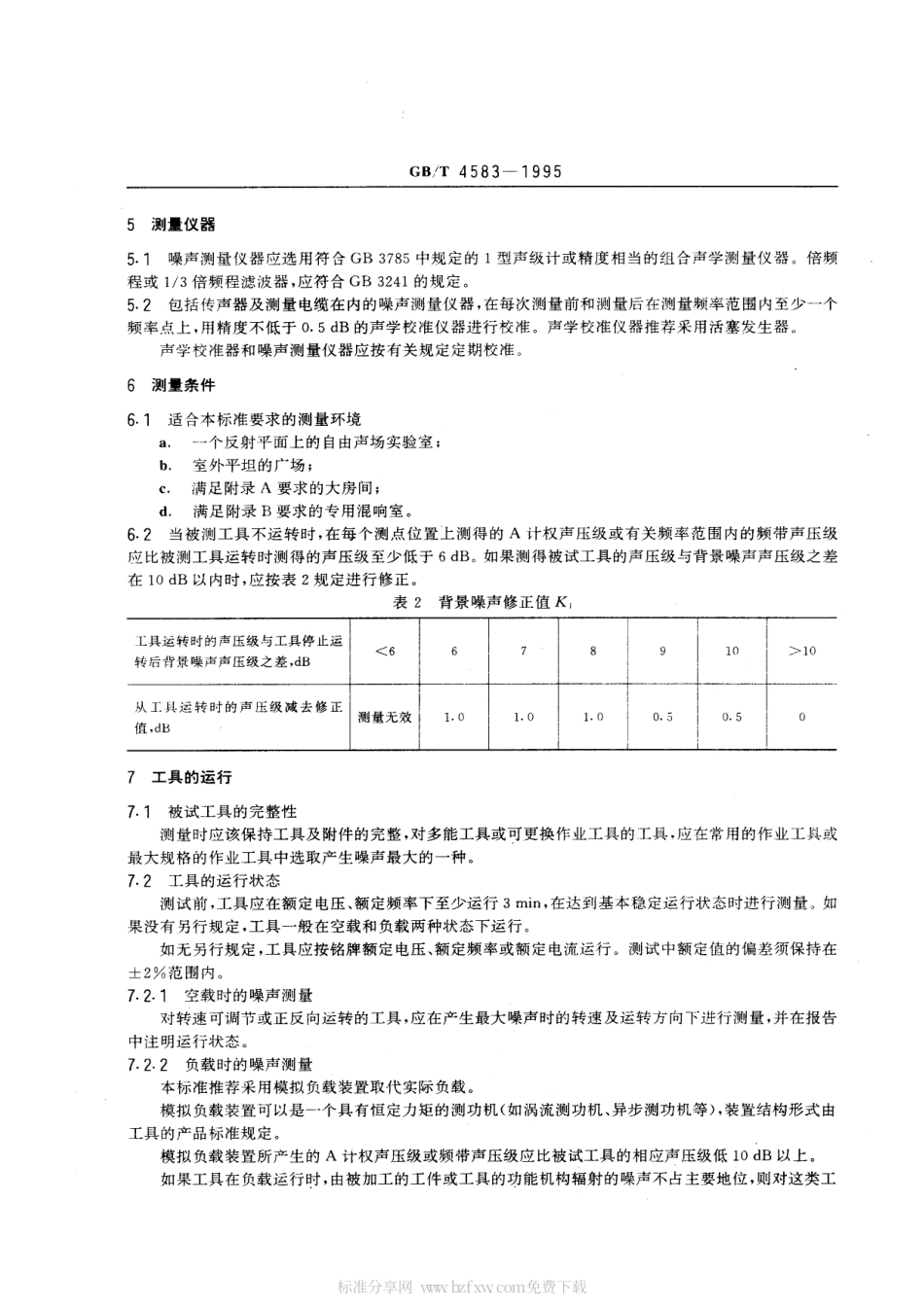 GBT 4583-1995 电动工具噪声测量方法 工程法.pdf_第2页