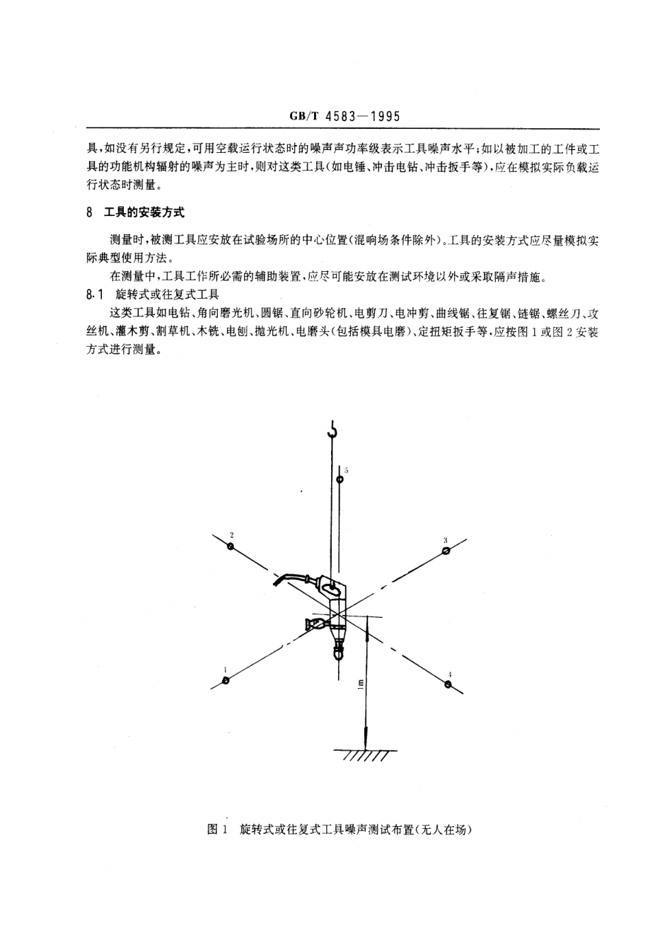 GBT 4583-1995 电动工具噪声测量方法 工程法.pdf_第3页
