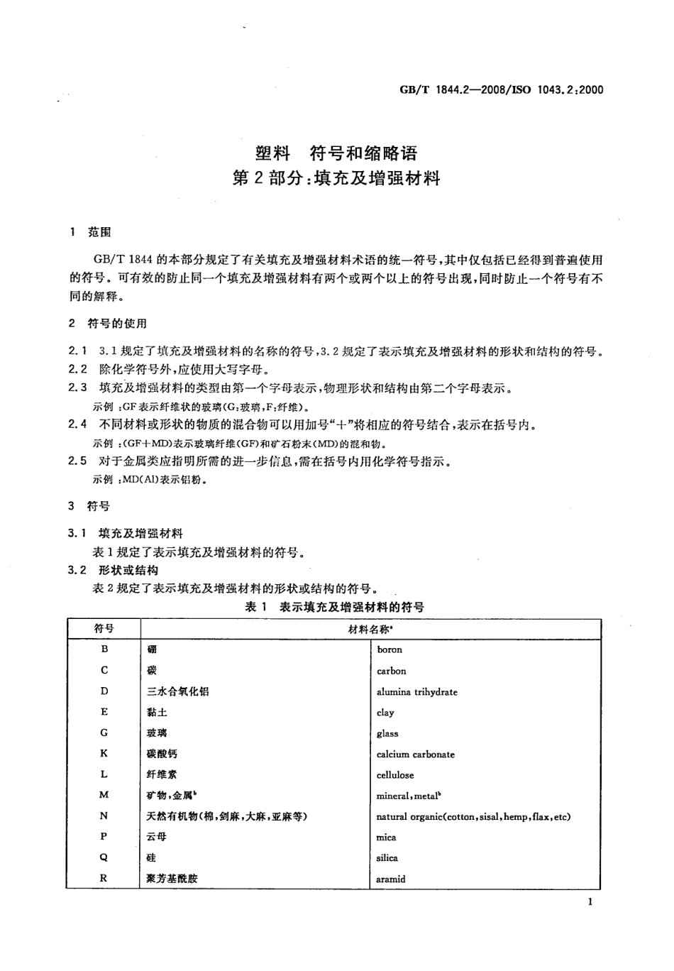 GBT 1844.2-2008 塑料 符号和缩略语 第2部分：填充及增强材料.pdf_第3页