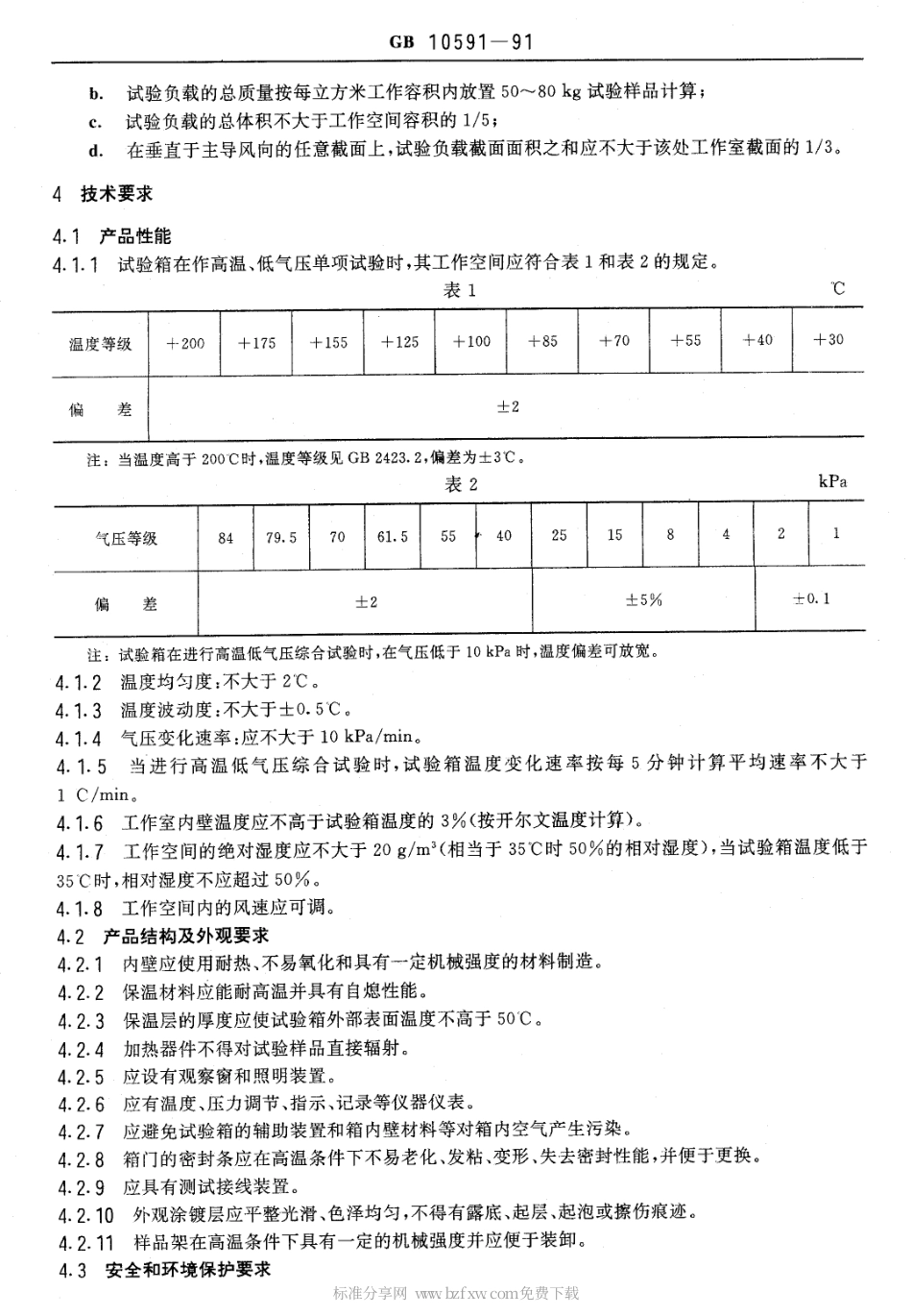 GBT 10591-1989 高温 低气压试验箱技术条件.pdf_第2页