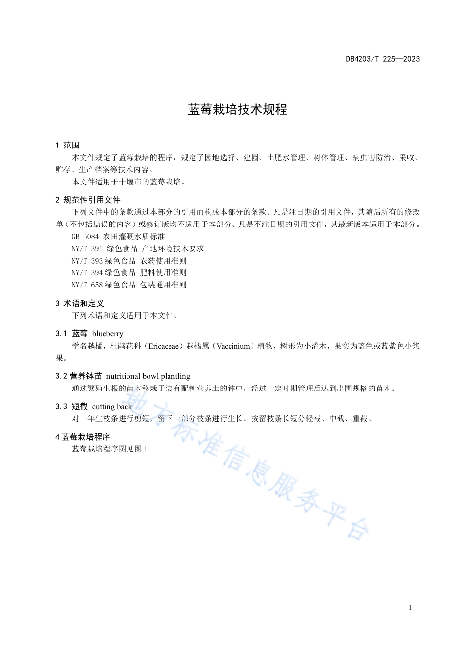 DB4203_T 225-2023蓝莓栽培技术规程.pdf_第3页