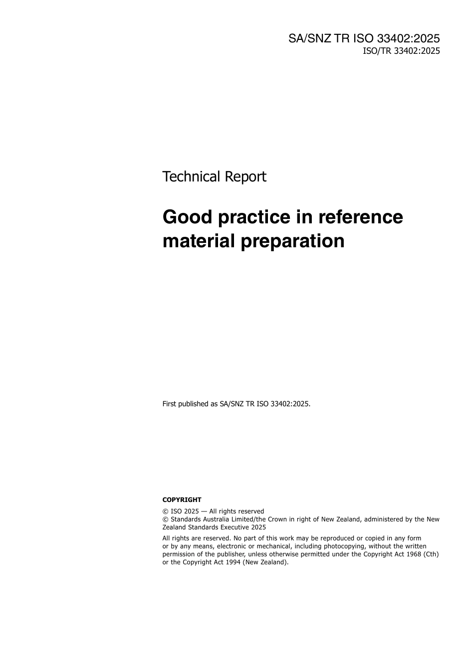 SA SNZ TR ISO 33402-2025.pdf_第3页