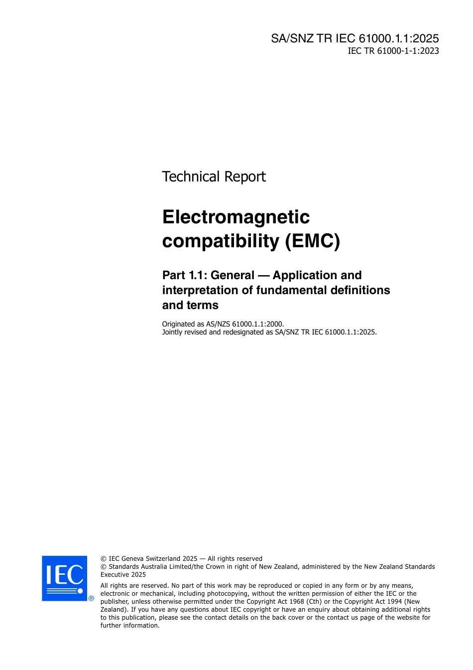 SA SNZ TR IEC 61000.1.1-2025.pdf_第3页