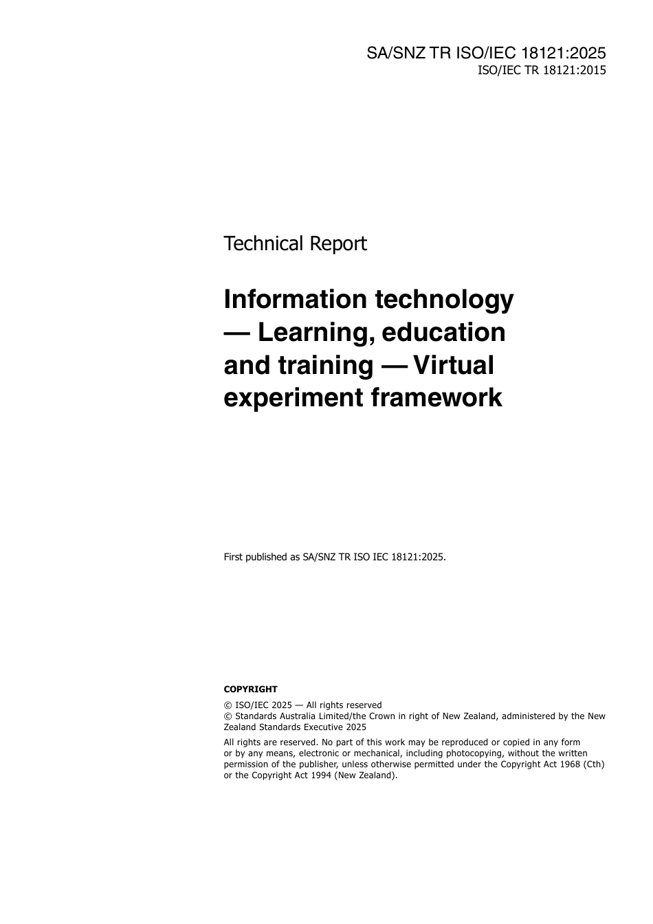 SA SNZ TR ISO IEC 18121-2025.pdf_第3页