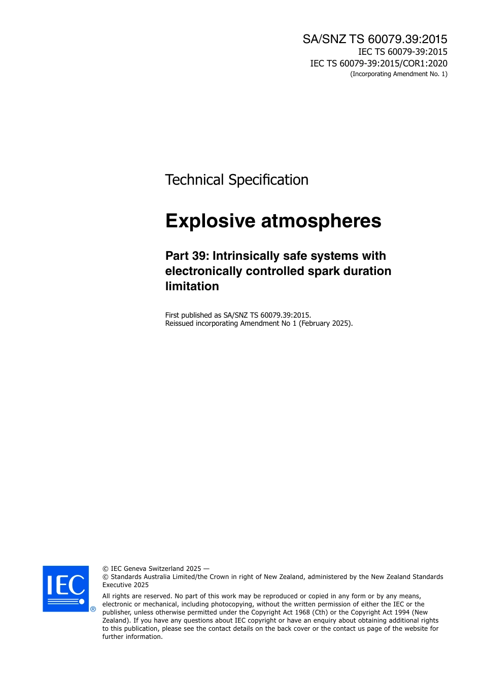 SA SNZ TS 60079.39-2015 (2025).pdf_第3页
