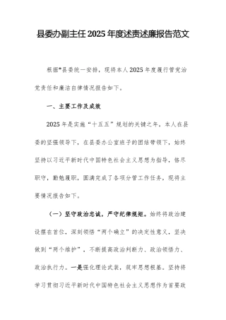 副主任2025年度述责述廉报告范文.docx