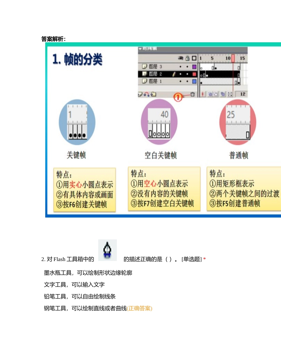 Flash动画制作软件1附有答案.docx_第2页