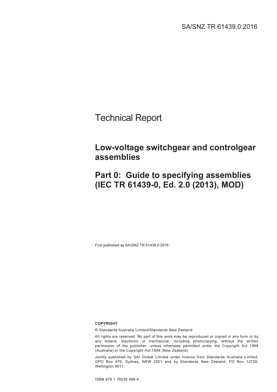SA SNZ TR 61439.0-2016.pdf_第3页