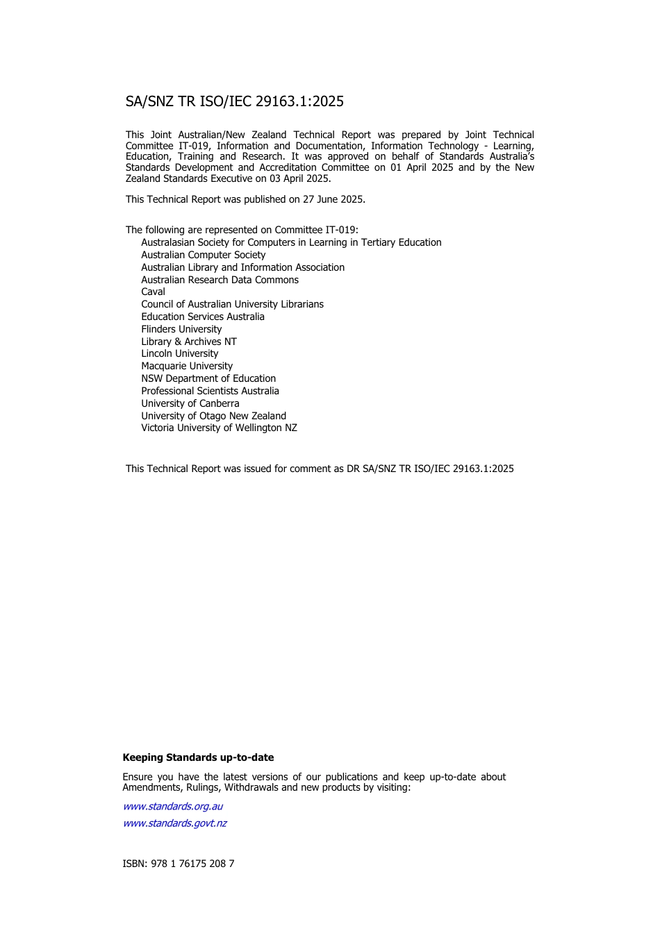 SA SNZ TR ISO IEC 29163.1-2025.pdf_第2页