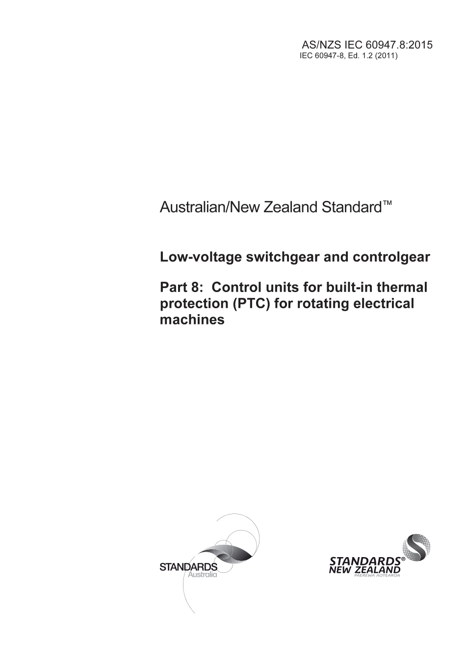 AS NZS IEC 60947.8-2015.pdf_第1页