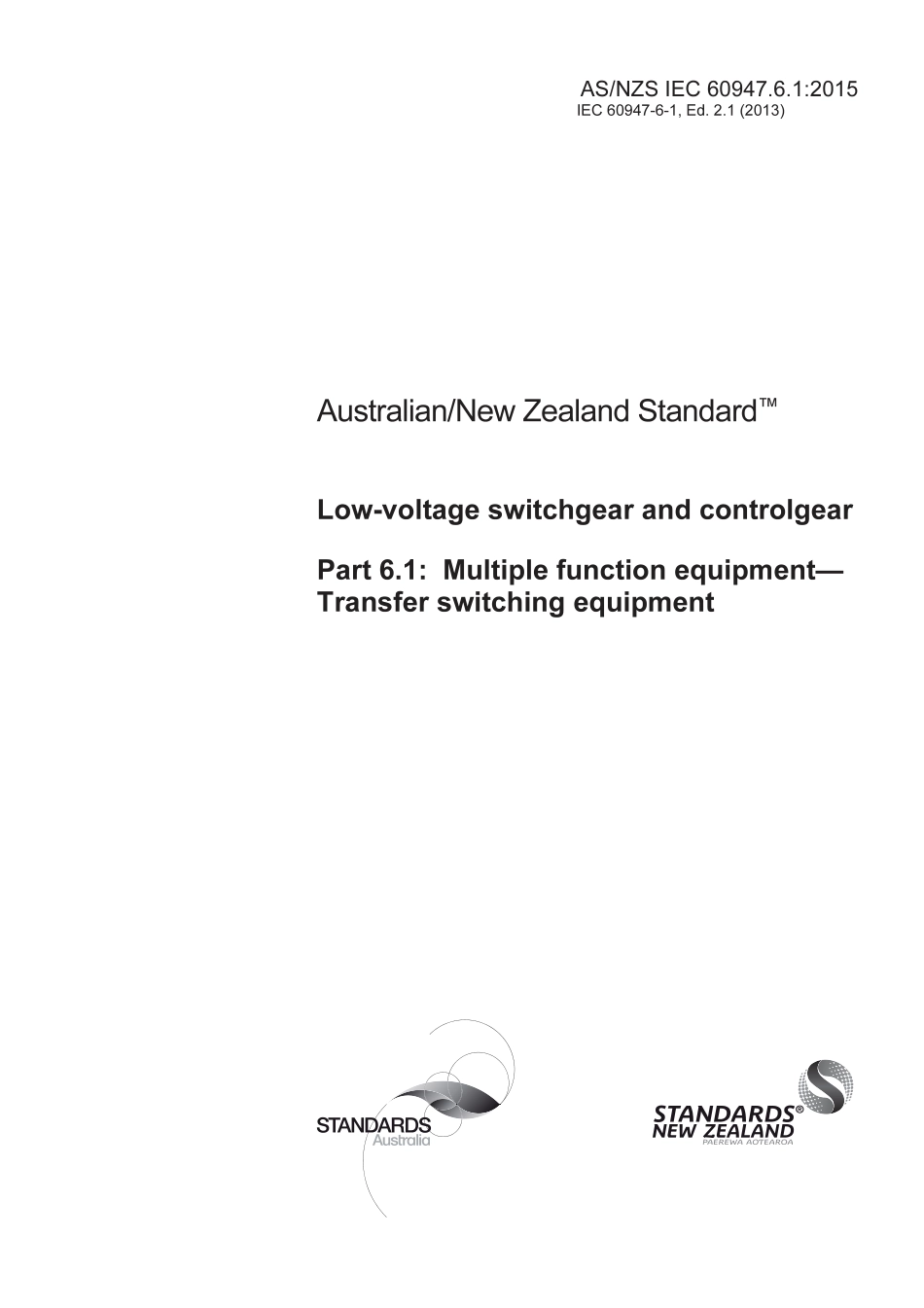 AS NZS IEC 60947.6.1-2015.pdf_第1页