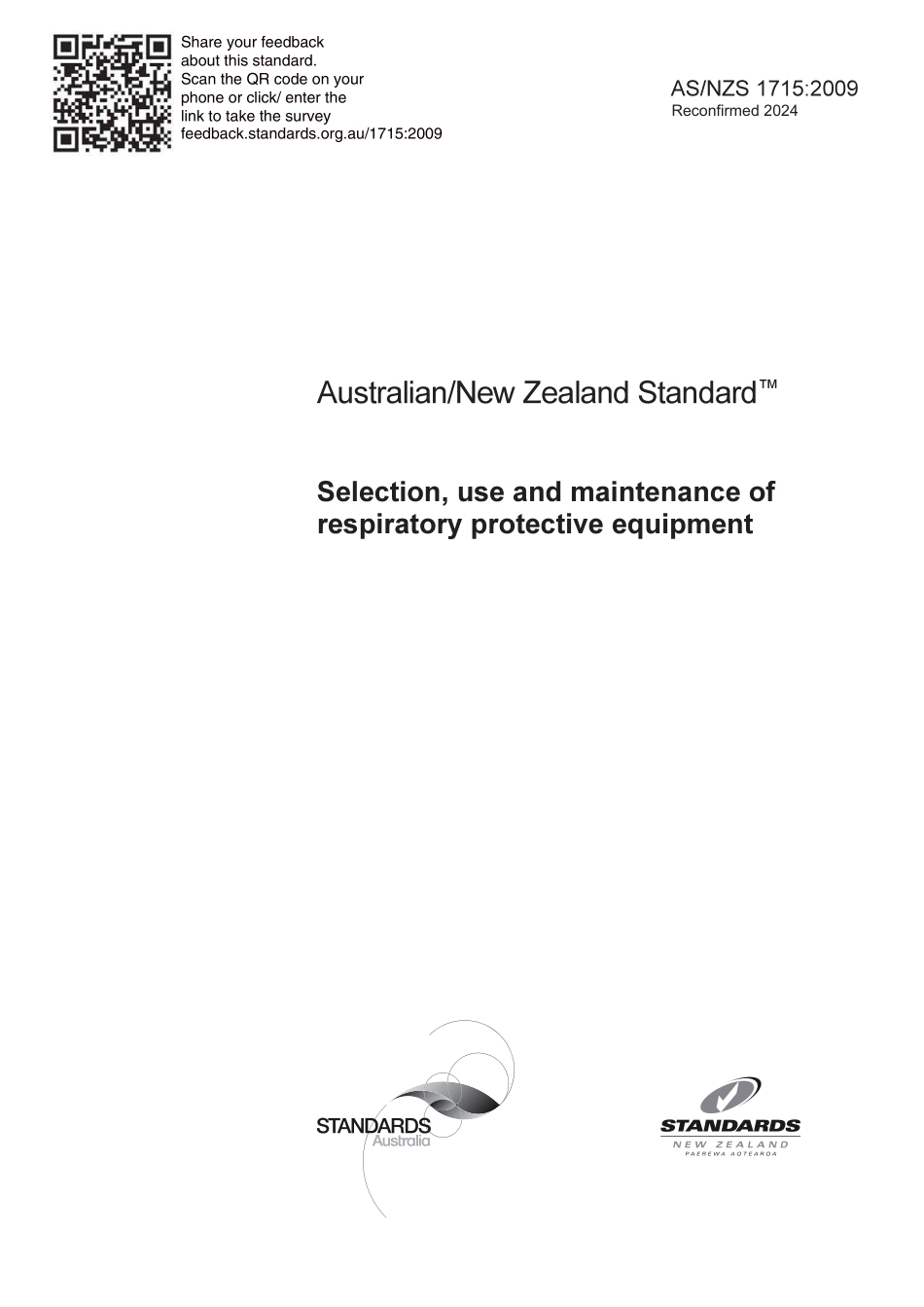 AS NZS 1715-2009 (2024).pdf_第1页