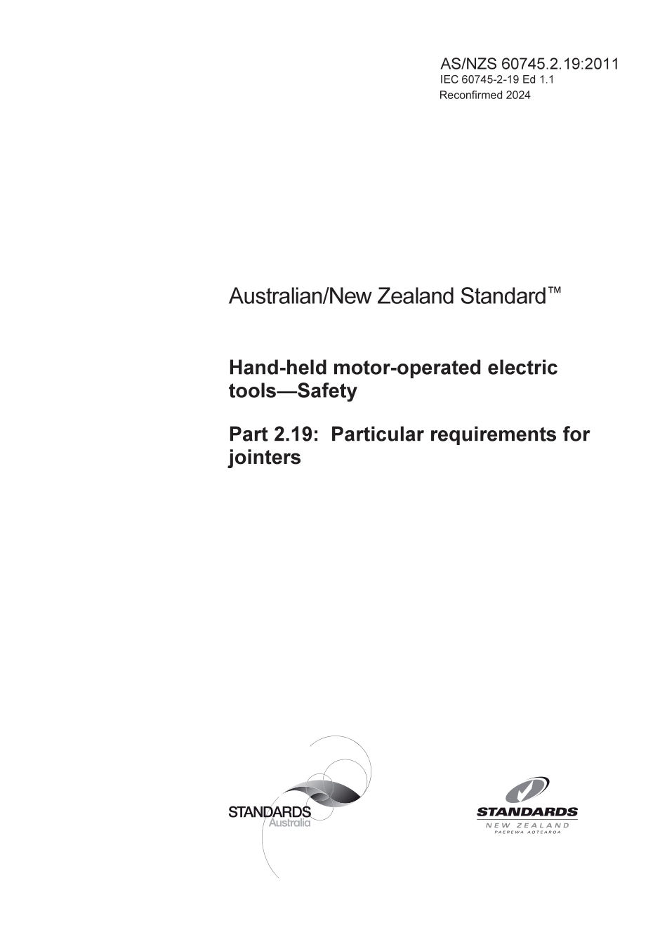 AS NZS 60745.2.19-2011 (2024).pdf_第1页