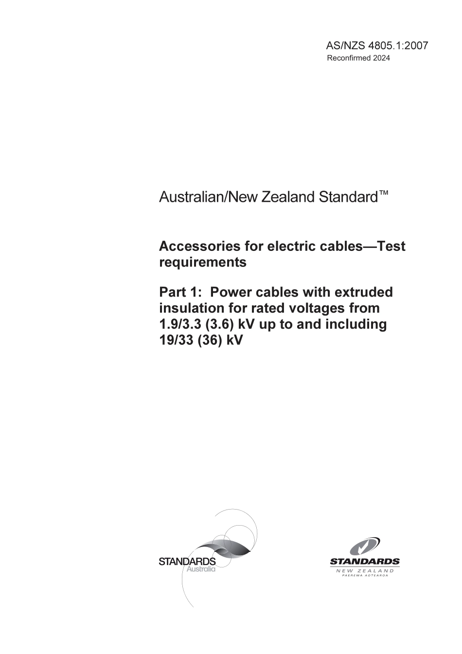 AS NZS 4805.1-2007 (2024).pdf_第1页