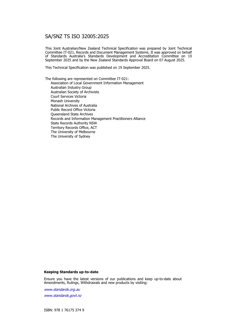 SA SNZ TS ISO 32005-2025.pdf_第2页