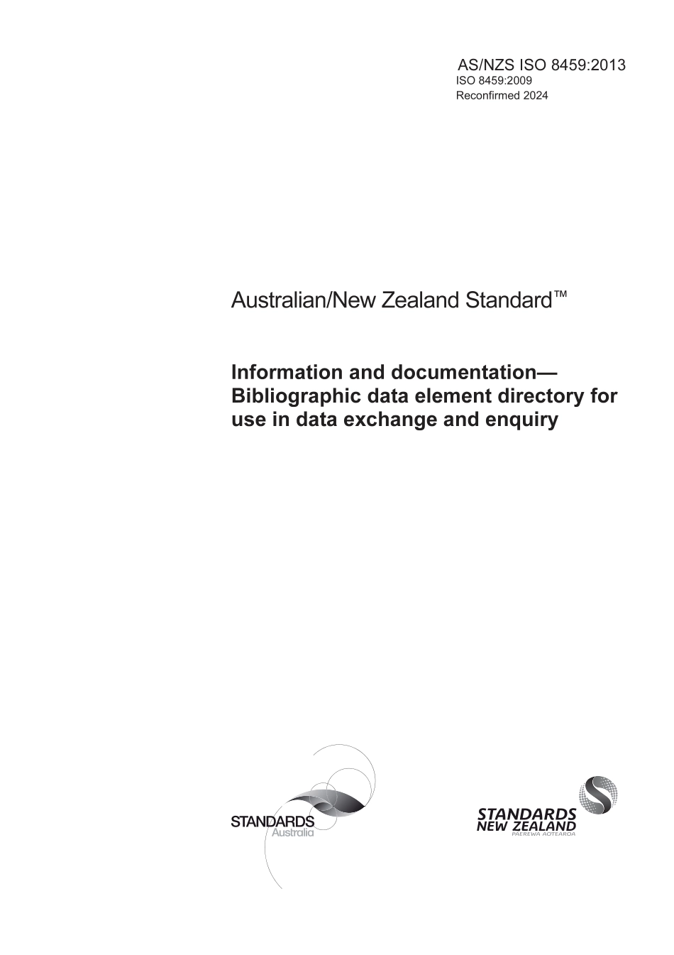 AS NZS ISO 8459-2013 (2024).pdf_第1页