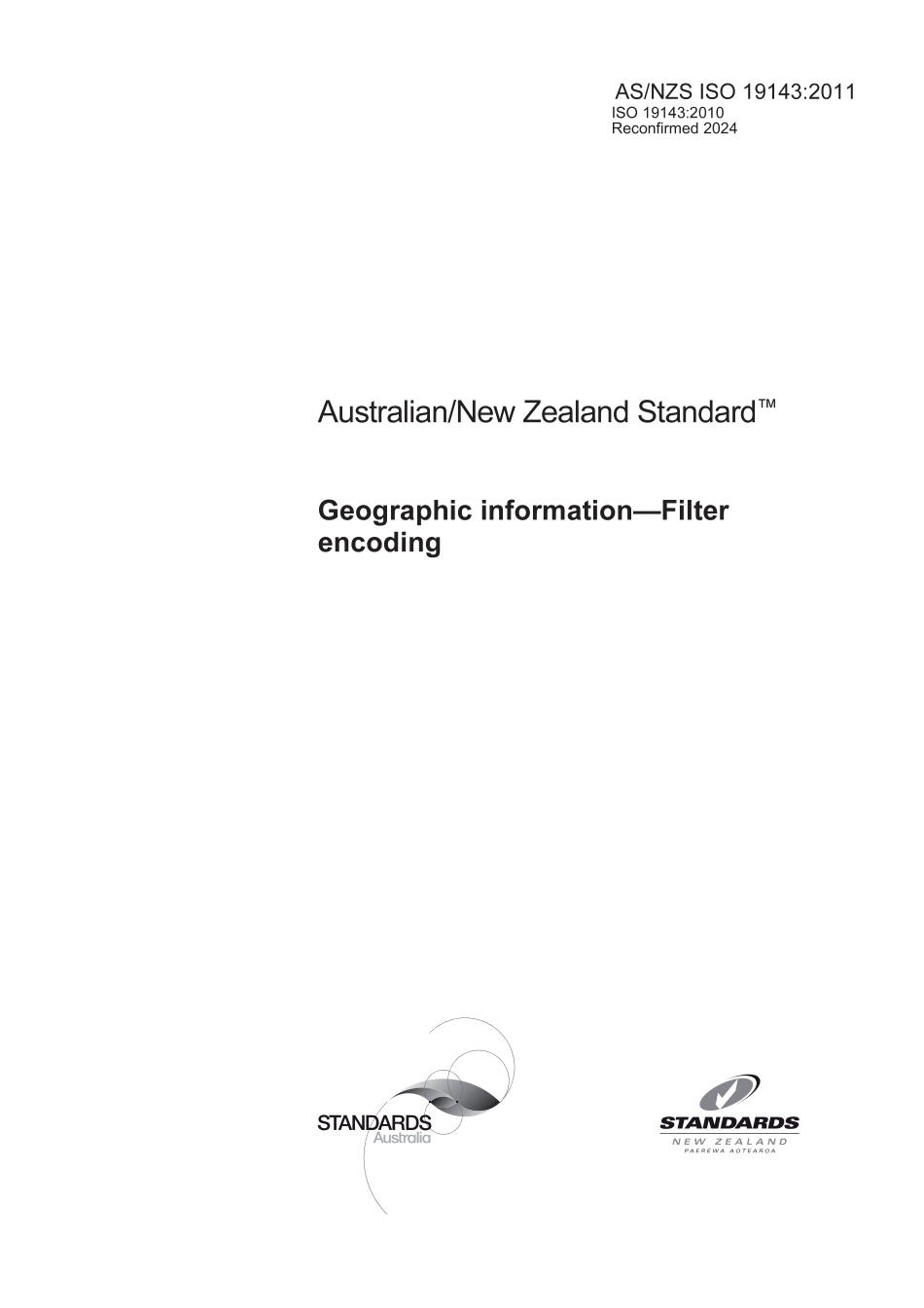 AS NZS ISO 19143-2011 (2024).pdf_第1页