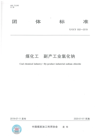 T∕CCT 002-2019 煤化工 副产工业氯化钠.pdf