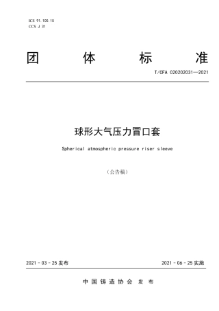 T∕CFA 020202031-2021 球形大气压力冒口套.pdf.pdf