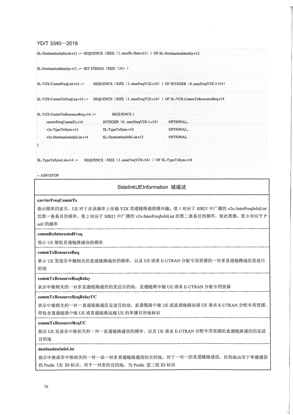 YD∕T 3340-2018 基于LTE的车联网无线通信技术空中接口技术要求0002.pdf_第1页