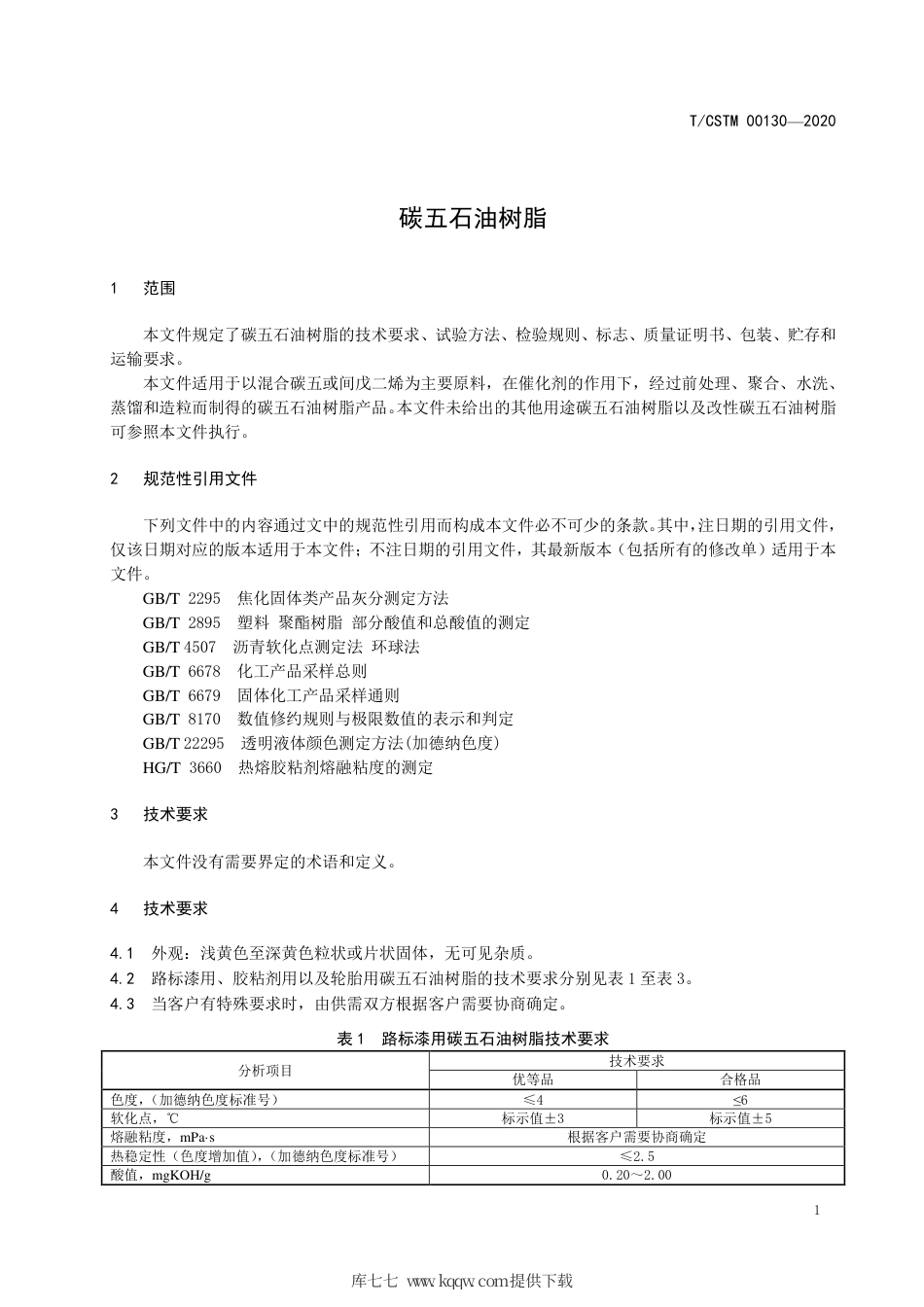 T∕CSTM 00130-2020 碳五石油树脂.pdf_第3页