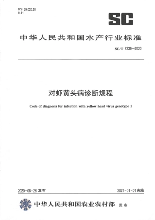 SC∕T 7236-2020 对虾黄头病诊断规程.pdf