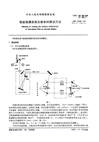 GBT 7240-1987 铬版铬膜表面反射率的测试方法.pdf