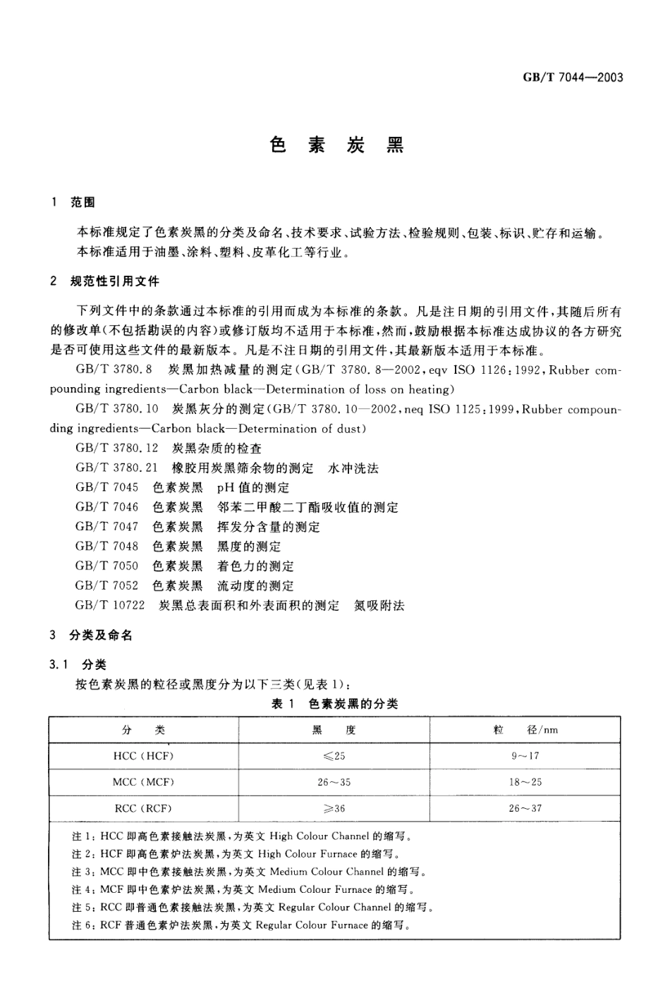 GBT 7044-2003 色素炭黑.pdf_第3页