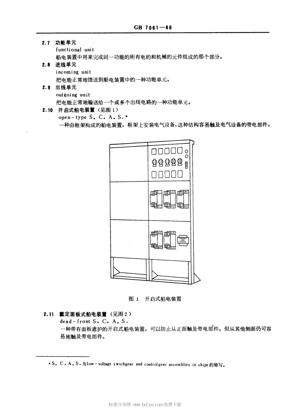 GB 7061-1986 船用低压开关设备和控制设备装置通用技术条件.pdf_第2页