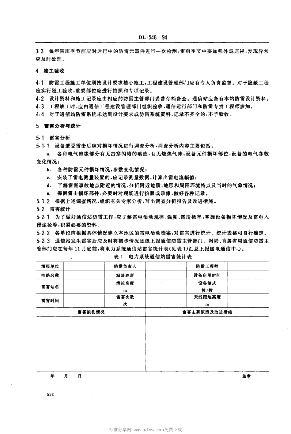 DL 548-1994 电力系统通信站防雷运行管理规程.pdf_第2页