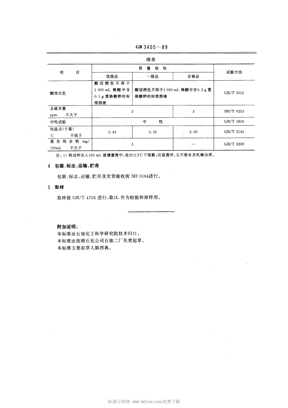 GB 3405-1989 石油苯.pdf_第2页