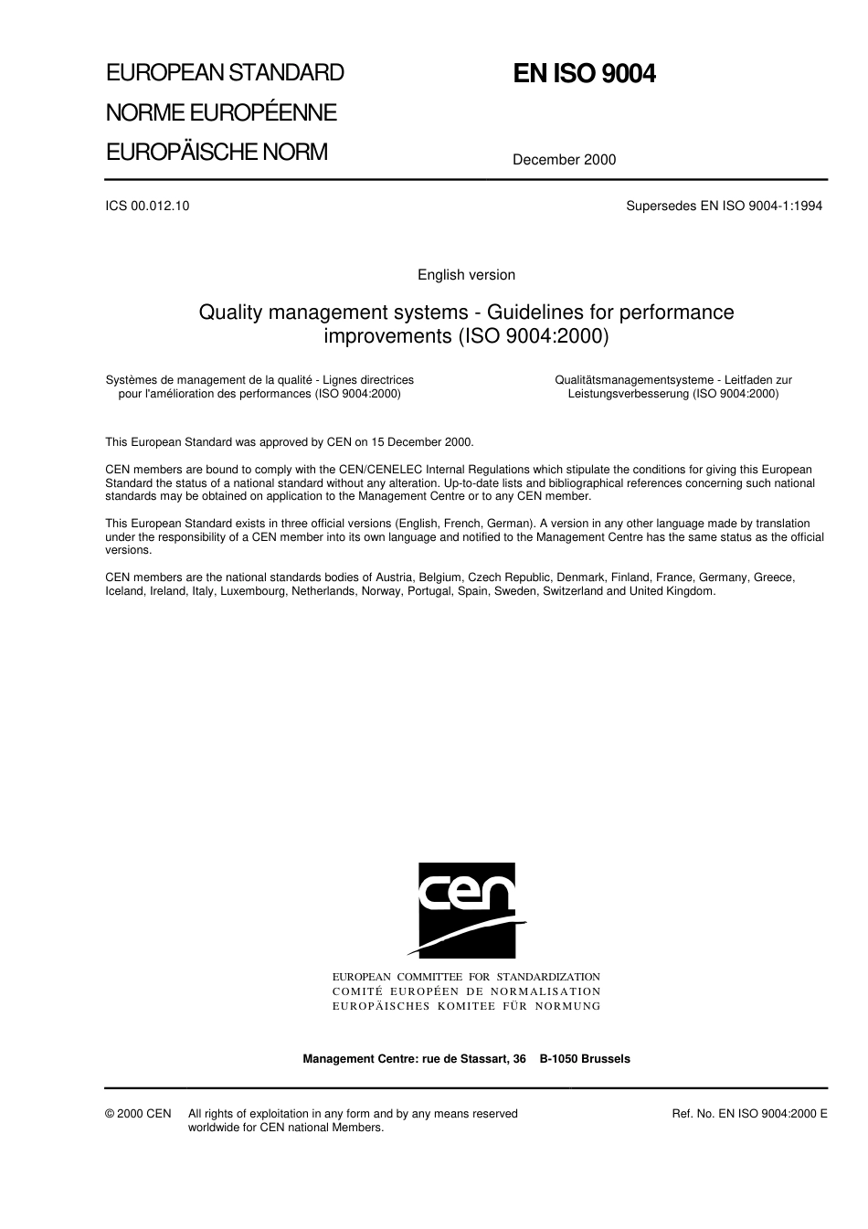 BS EN ISO 9004-2000 Guidlines for performance improvements.pdf_第3页