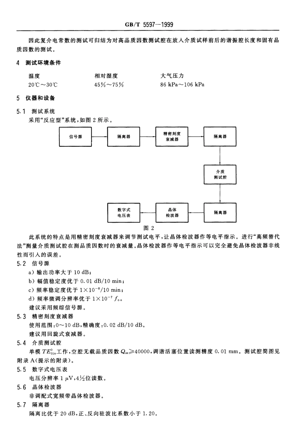 GBT 5597-1999 固体电介质微波复介电常数的测试方法.pdf_第3页