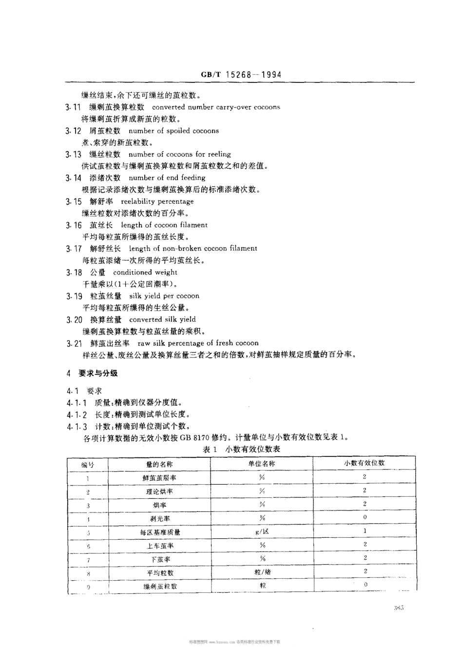 GBT 15268-1994 桑蚕鲜茧.pdf_第3页