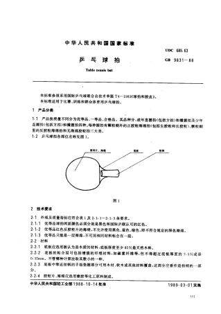 GBT 9831-1988 乒乓球拍.pdf