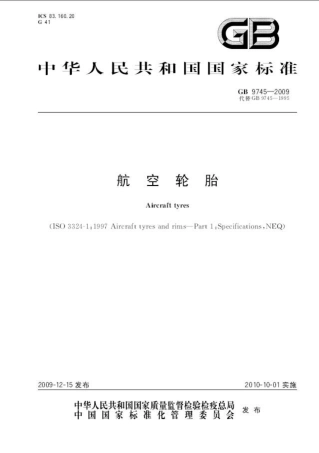 GB 9745-2009 航空轮胎.pdf