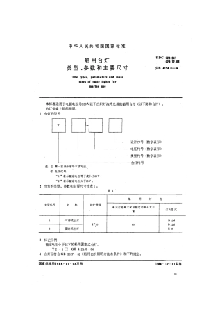 GB 4124.8-1984 船用台灯类型、参数和主要尺寸.pdf